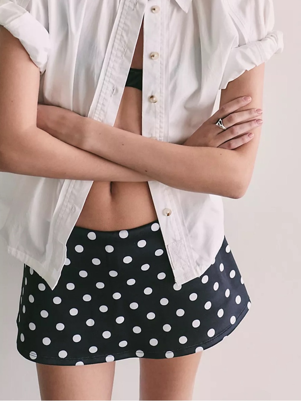 Free People Geel Aria Mini Skort